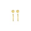 Shell & Molten Mid-Size Hoop Ear Stacking Set