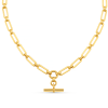 LUXE Linear Link T-Bar Necklace - Gold
