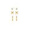 Cross & Micro Hoop Pack Ear Stacking Set